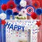 4th of July Decorations Set – Patriotic Red White Blue Party Supplies with Hanging Paper Fans, USA Flag Banner, Star Garland, Pom Poms & Fringe Curtain for Independence Day Décor